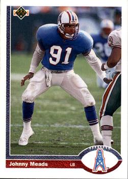 Johnny Meads Houston Oilers 1991 Upper Deck NFL #660
